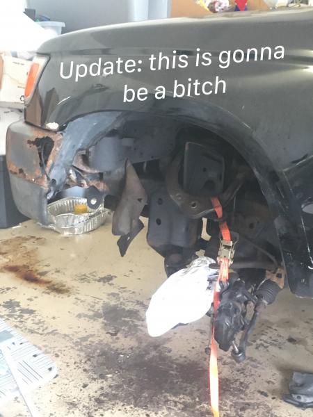 Lower control arm replacement.