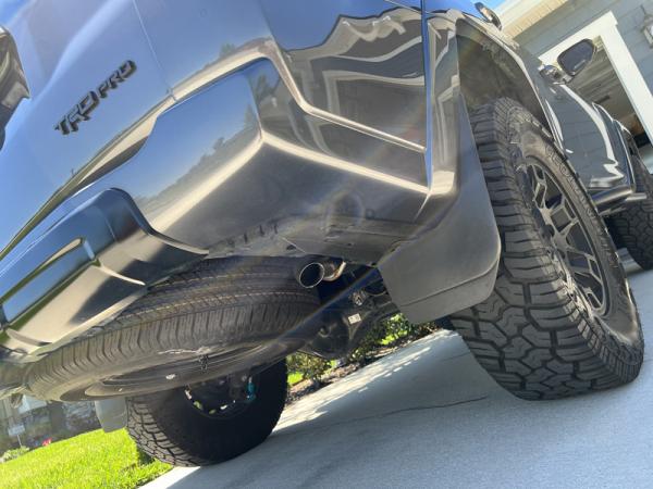 Magnaflow ground clearance and pipe exit.