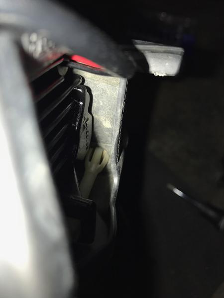 Make sure the alignment screw is snapped back into place.