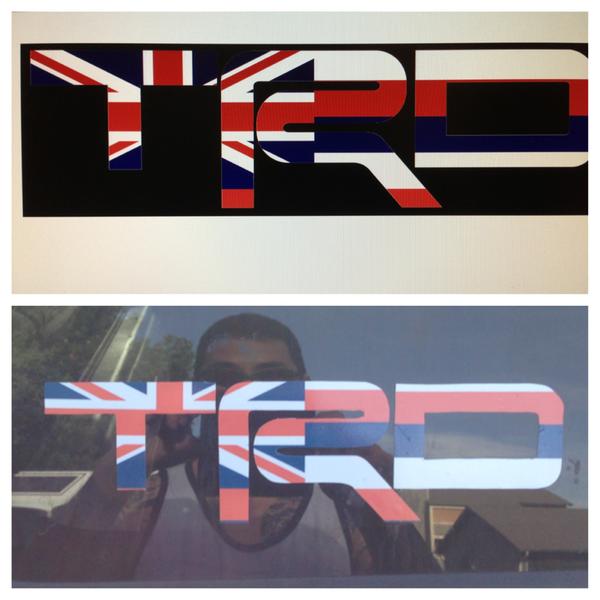 Making stickers for extra horsepower...