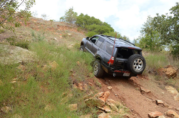 me scaling a hill