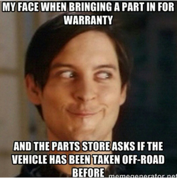 Me when I bring in cv axles...
