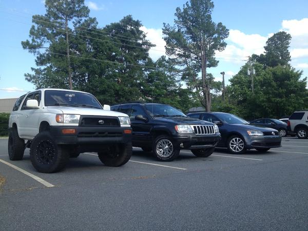 Mine and friends cars.