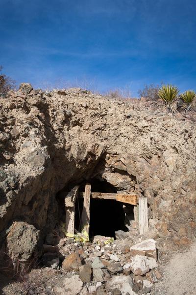 Mine entrance.