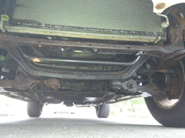 missing front skid plate?