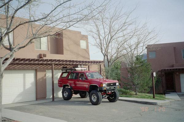 Moab Toy Safari.... Parked in front of the Condo