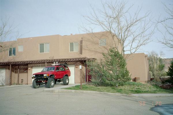 Moab Toy Safari....  Parked in front of the Condo