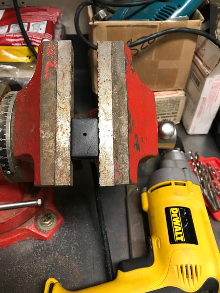 Modifying the switch blank to pass my control wire
