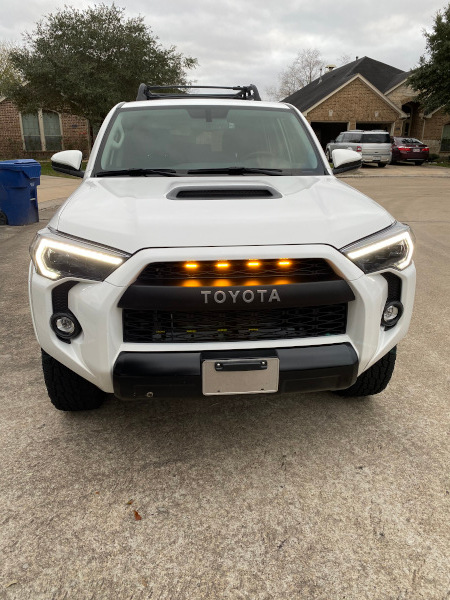Morimoto XB LED with Overland Depot Raptor lights in grille.