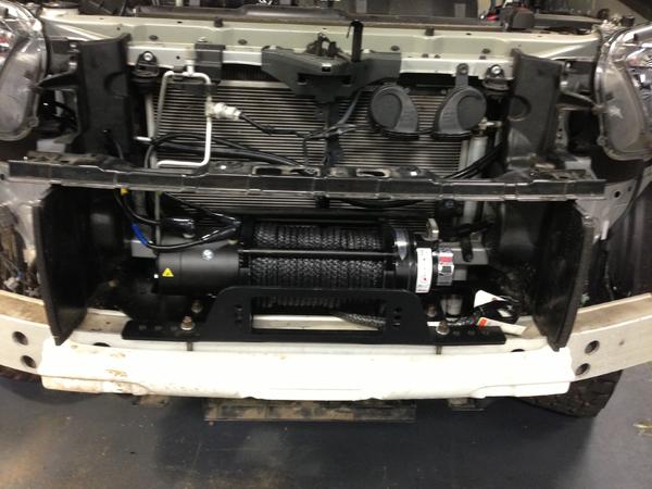 Mount and winch on.