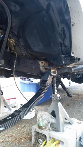 Mount outside the frame. It worked out that from the original "Toyota width" location that was frenched into the frame, i was able to simply move it t