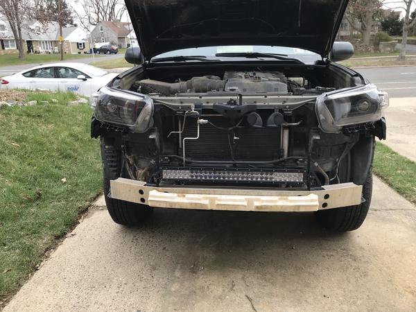 Mounting a 30" LED lightbar behind the lower grill