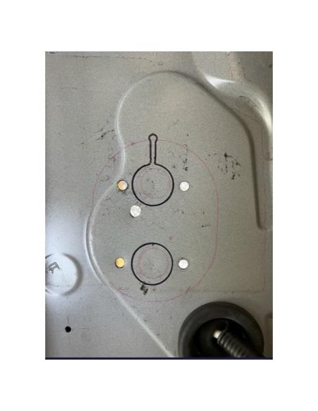 Mounting location on 4Runner floor
