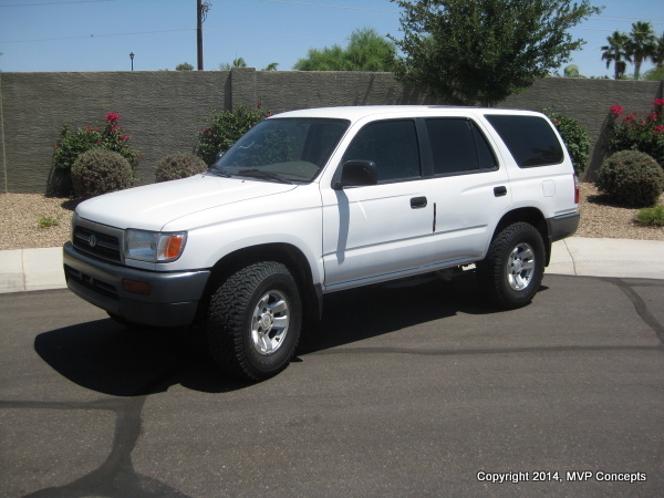 MVP's Fifth 4runner:
'97 T4R Base, 2WD, 4cyl, 5 speed 
nicknamed "Stinky" since prior owner chain smoked in it
bought it missing the cat - it had been