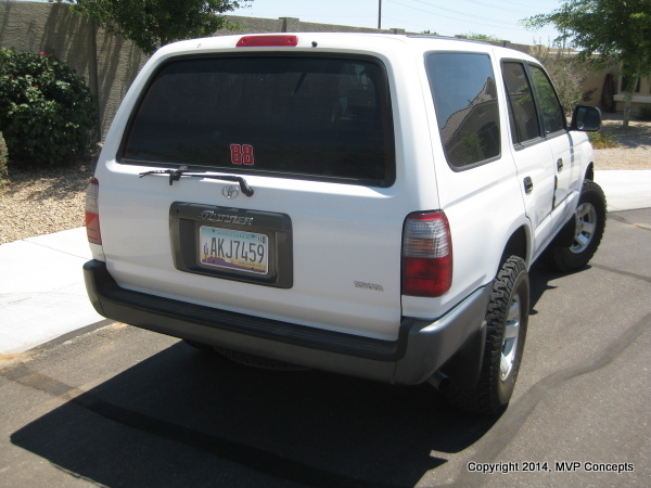 MVP's Fifth 4runner:
'97 T4R Base, 2WD, 4cyl, 5 speed 
nicknamed "Stinky" since prior owner chain smoked in it
bought it missing the cat - it had been