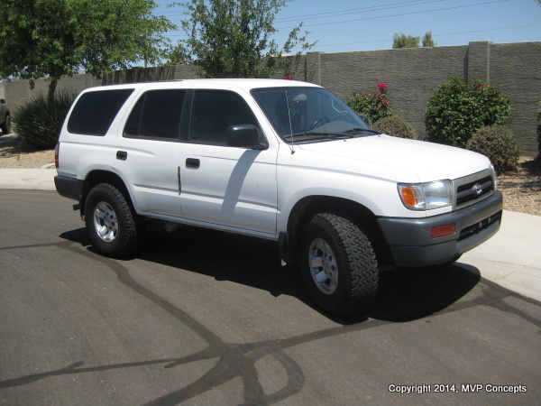MVP's Fifth 4runner:
'97 T4R Base, 2WD, 4cyl, 5 speed 
nicknamed "Stinky" since prior owner chain smoked in it
bought it missing the cat - it had been
