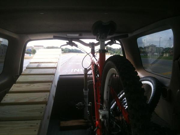 My 4Runner on MTB duty, taking a bridge out to my MTB trail.