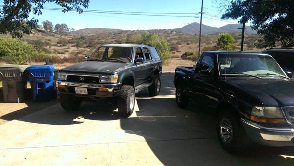 my 95 4runner and my brothers ranger