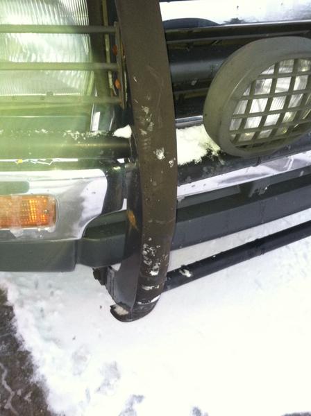 My brush guard saved our lives. It took majority of the impact