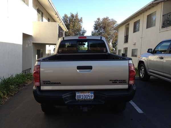 My Buddie's Taco's Chrome Rear Bumper Plasti'd. Totally transformed the look of his rig!