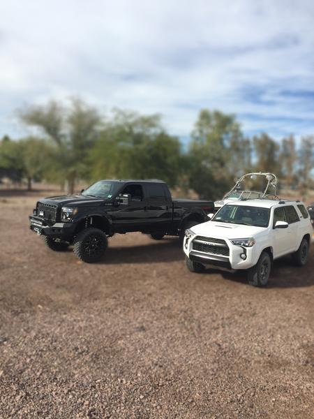 My buddy too a pic of my truck and T4R together at the river and did some editing to it