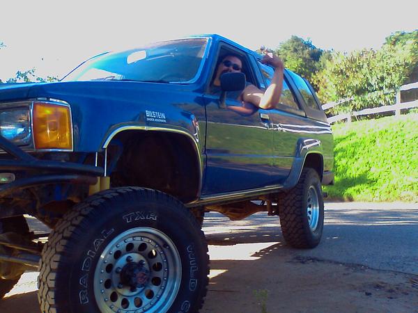 My buddy who drive me down to pick up the new toy in the pilot seat.  This pic brings back good memories.
