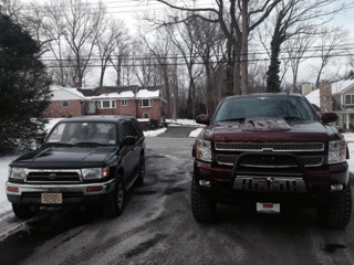 My buddys Silverado. Black Widow Edition
