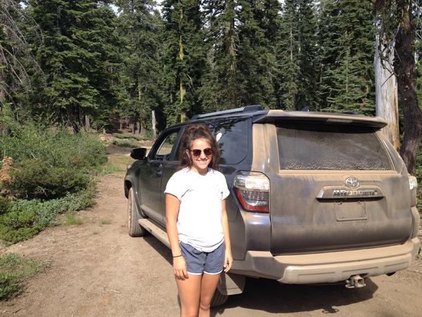 My daughter helping break her in going from Foresthill to Soda Springs on the back road.