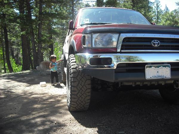 My daughter when she was 32 inches tall.