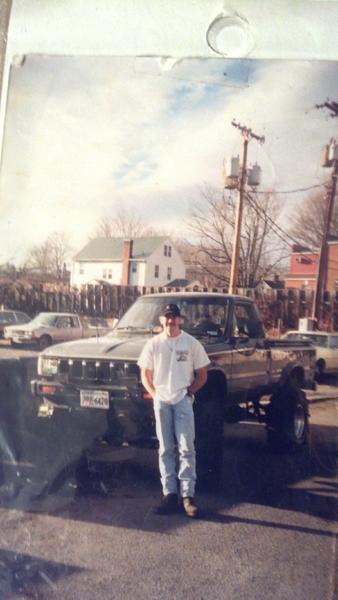 My first toy. 83 model.   And a younger 16 year old version of me!