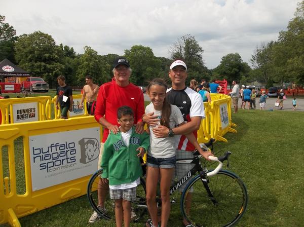 My first triathlon, June 2012