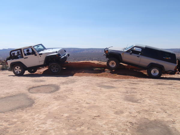 My friend rented a Jeep out in Moab cause he didn't want to damage his Sequoia