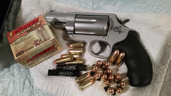 My Governor. A .45 caliber beast that can shoot 45 long colt, 45 ACP and 410 shotshell.  I take her camping with me just in case.