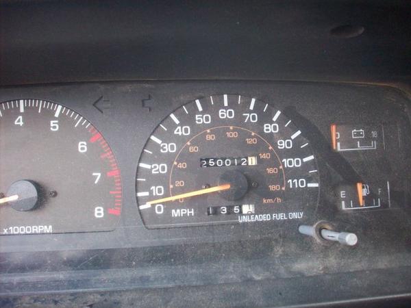 My mileage back in February