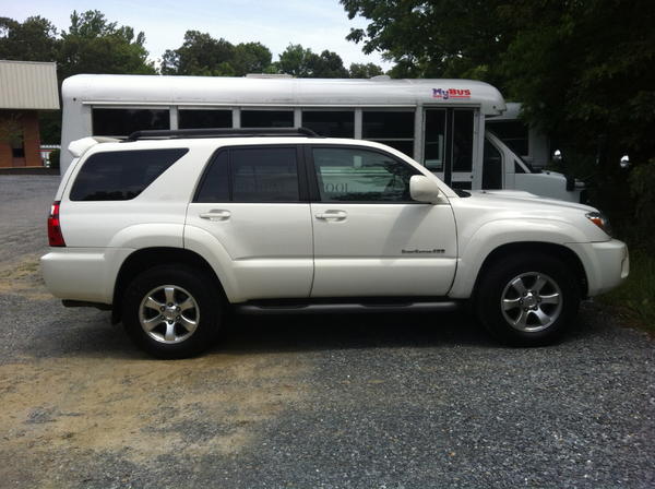 My mom bought it for me as a high school graduation/18th birthday present. Got it used w/ 28k miles. 2008 4Runner Sport V8. I call her Sheila 05/15/12