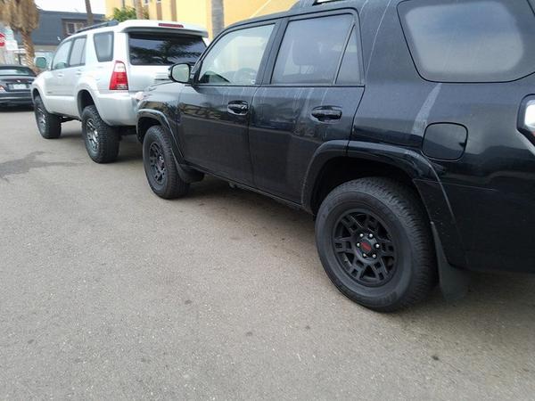 My neighbor's stock 4r and mine