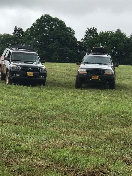My previous vehicle... A 04 Jeep Grand Cherokee with a 4" lift, 32s, and a 4.7 HO engine swap and my current toy the 2010 TE.
