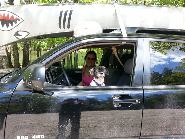 my pup & the wife