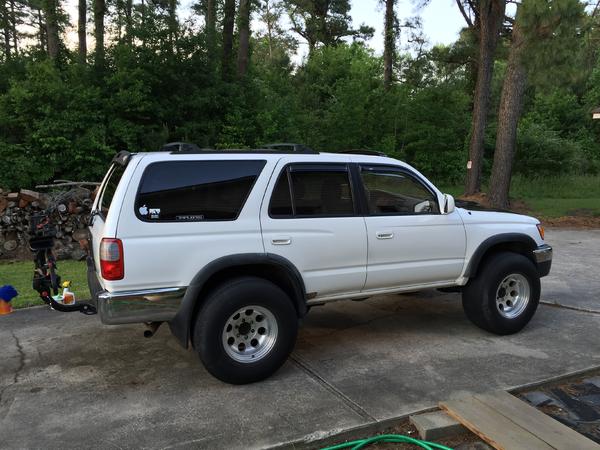 My rig with used wheels and tires i found in my local junkyard not sure if they are going to fit on my tundra break upgrade
