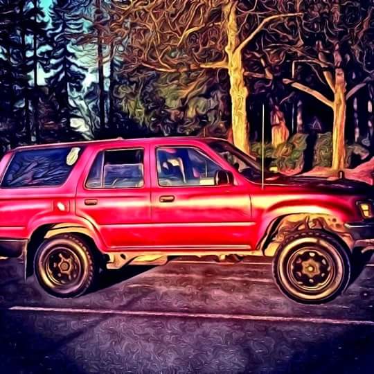 My runner in watercolor.  Compliments of a member of the 2nd gen 4runner mafia on facebook.