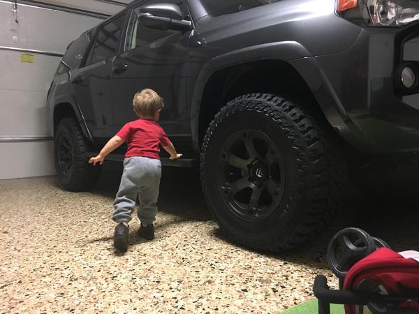 My son makes my truck look huge!