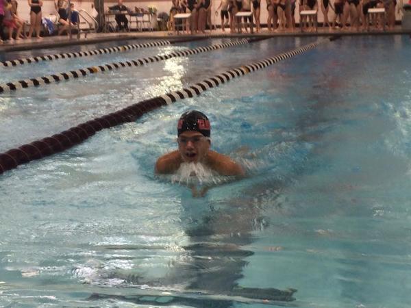 My son swims for his school and club teams.