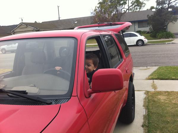 My son wanted to drive