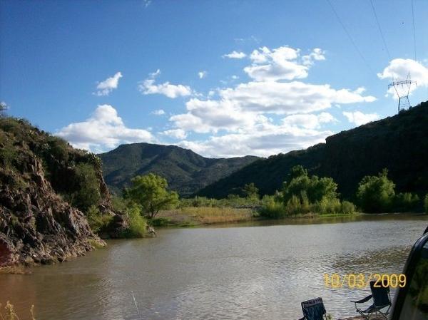 my spot on the river in Strawberry Az getn to it is a hard wheel but worth every stump and river crossing
