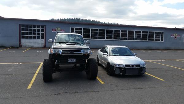 My SR5 next to my friends B5 S4