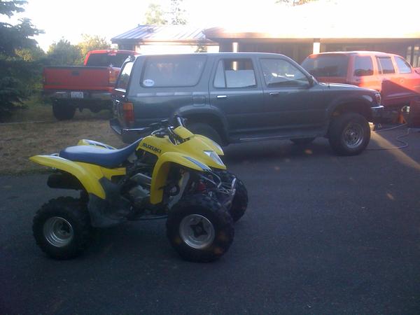My SUV and quad