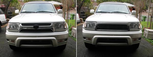 my take on a satoshi grille. still unsure which one looks best. Satoshi grille not finished.
