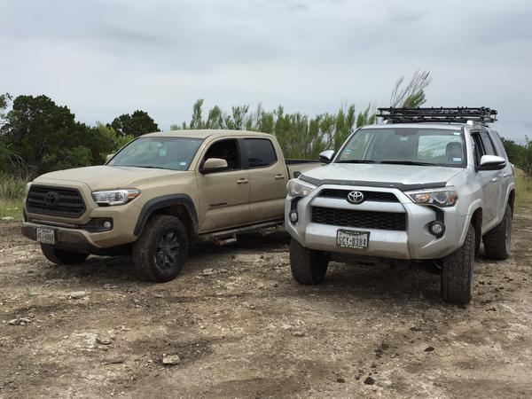 Myself & my buddies TRD Off-Road Tacoma at Hidden Falls Adventure Park in Marble Falls TX