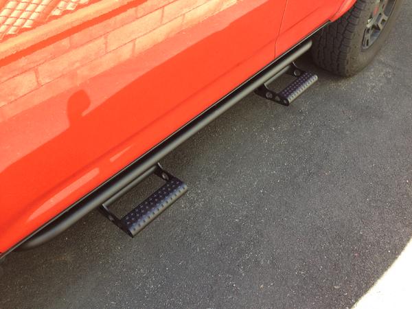 N-Fab rock rails with detachable steps.