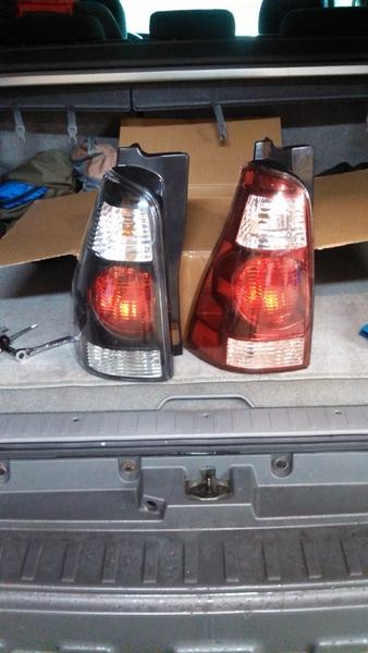 New and old tail lights